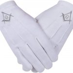 Embroidered White Gloves