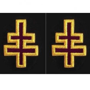 Knight Templar Sleeve Crosses Encampment Officer