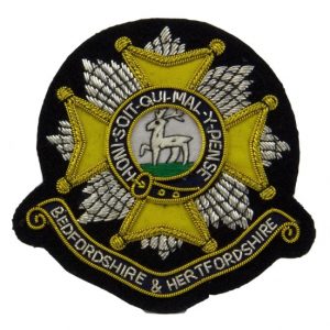 Bedfordshire and Hertfordshire Regiment Blazer Badge